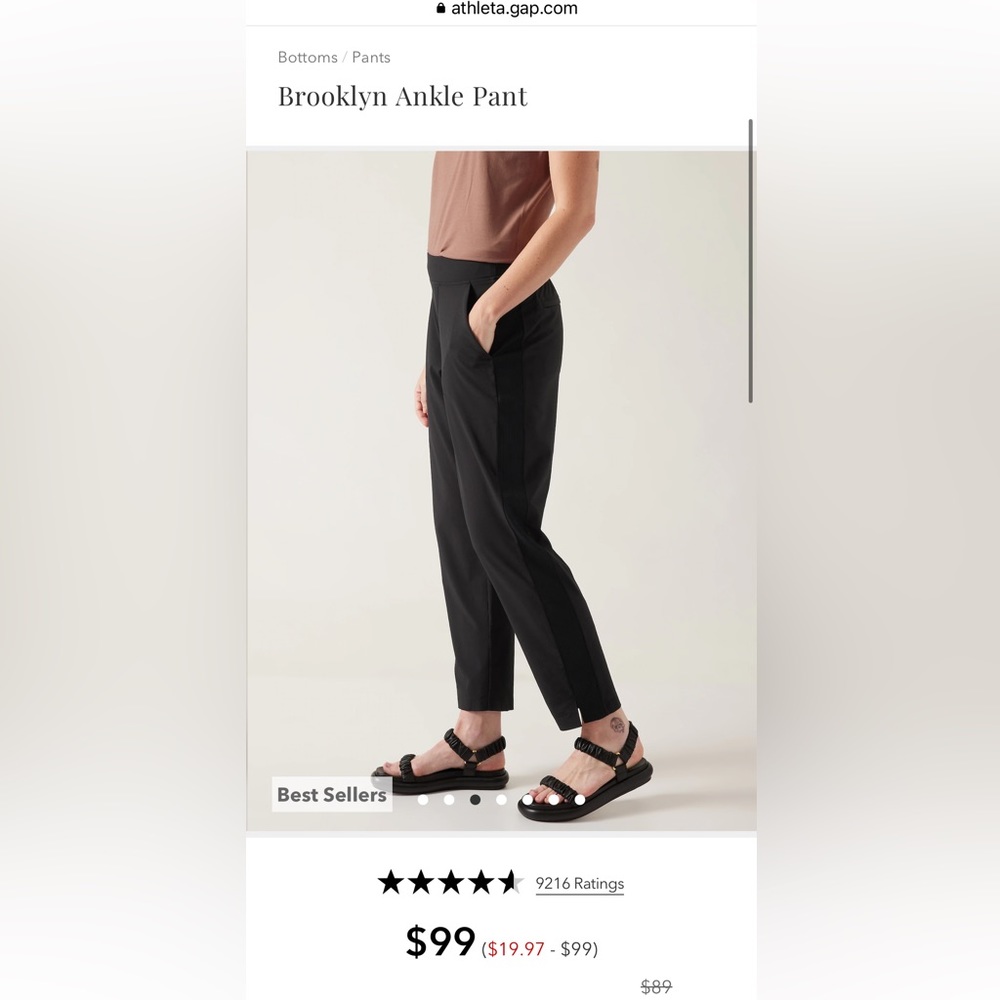 Athleta Brooklyn Ankle Pant Size 6